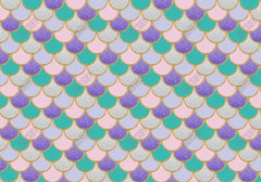 Gatsby Purple Pink Mermaid Scales Photography Backdrop GBSX-00014 - Gatsby Backdrop