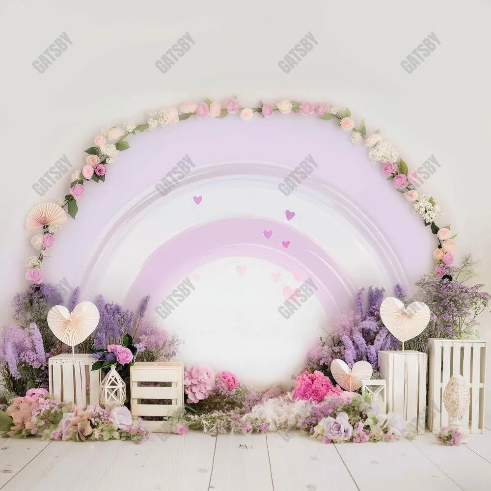 Gatsby Purple Rainbow Arches Photography Backdrop Gbsx-00479 - Gatsby Backdrop