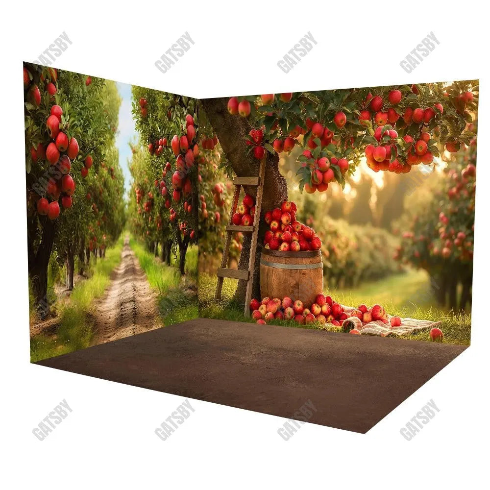 Gatsby Red Apple Orchard Room Set Backdrop YM8T-A9080&GBSX-00122&GBSX-99762 - Gatsby Backdrop