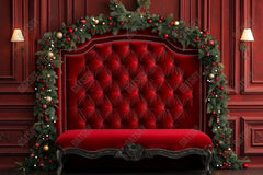 Gatsby Red At Midnight Queen Headboard Photography Backdrop Gbsx-01004 - Gatsby Backdrop