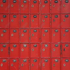 Gatsby Red School Locker Photography Backdrop Gbsx-00521 - Gatsby Backdrop