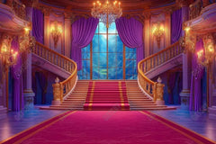 Gatsby Royal Castle Staircase Photography Backdrop Gbsx-01056 - Gatsby Backdrop