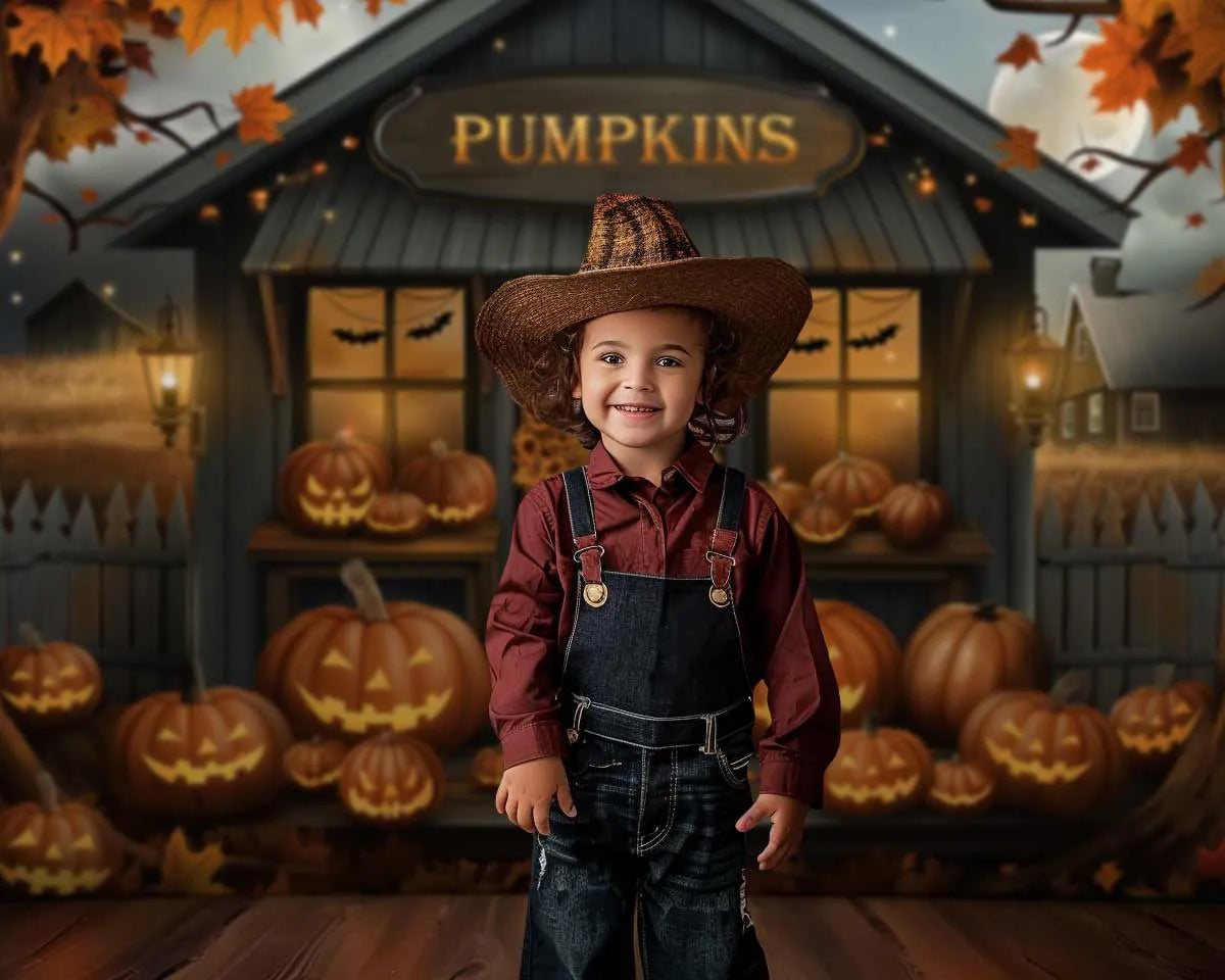 Gatsby Rustic Pumpkin Patch Photography Backdrop Gbsx-00793 - Gatsby Backdrop