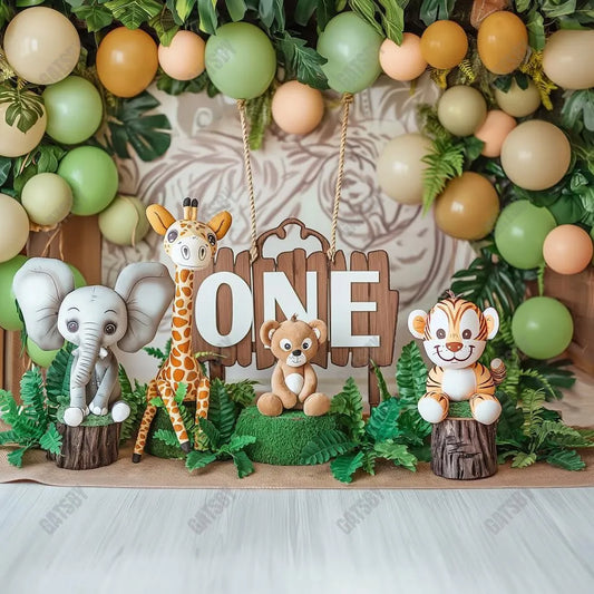 Gatsby Safari Wild One Photography Backdrop Gbsx-00857 - Gatsby Backdrop