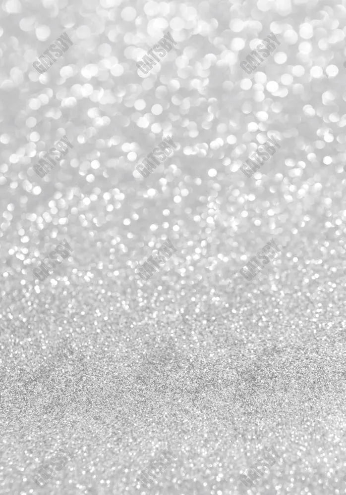 Gatsby Silver Bokeh Spots Photography Backdrop Gbsx-00487 - Gatsby Backdrop