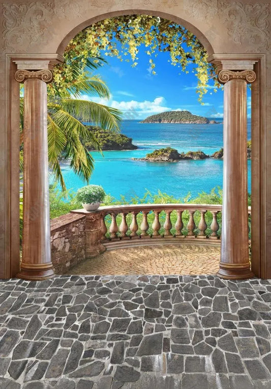 Gatsby Summer Arched Landscape Photography Backdrop Gbsx-00424 - Gatsby Backdrop