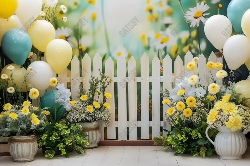 Gatsby Summer Floral Garden Photography Backdrop GBSX-00082 - Gatsby Backdrop