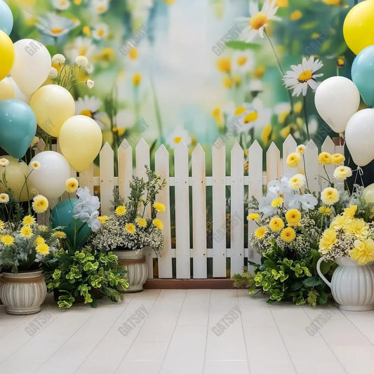 Gatsby Summer Floral Garden Photography Backdrop GBSX-00082 - Gatsby Backdrop