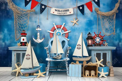 Gatsby Summer Nautical Aboard Photography Backdrop Gbsx-00760 - Gatsby Backdrop