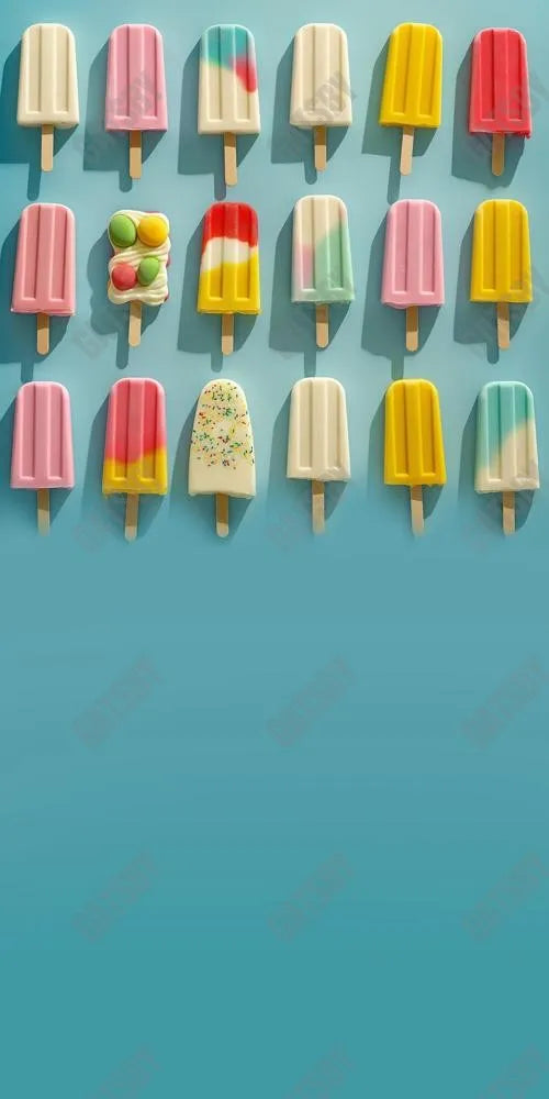 Gatsby Summer Popsicels Photography Backdrop Gbsx-00703 - Gatsby Backdrop