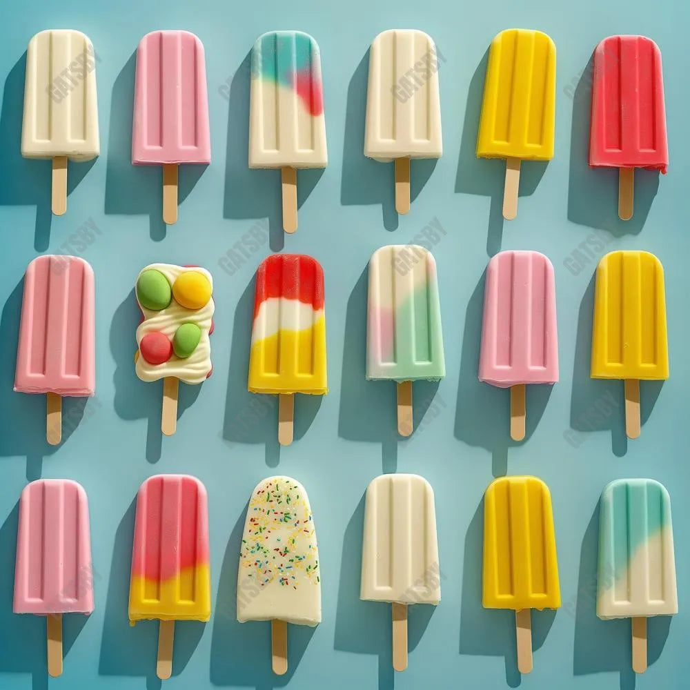 Gatsby Summer Popsicels Photography Backdrop Gbsx-00703 - Gatsby Backdrop