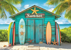 Gatsby Summer Surfboard Shop Photography Backdrop Gbsx-00343 - Gatsby Backdrop