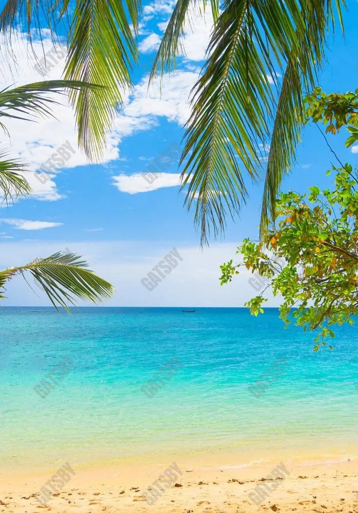 Gatsby Summer Tropical Beach Photography Backdrop Gbsx-00425 - Gatsby Backdrop