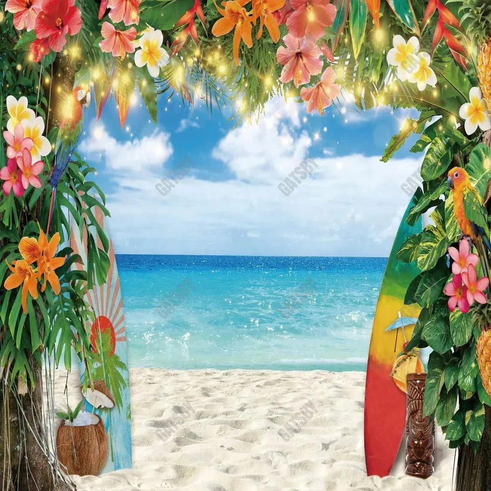 Gatsby Summer Tropical Beach Photography Backdrop Gbsx-00932 - Gatsby Backdrop