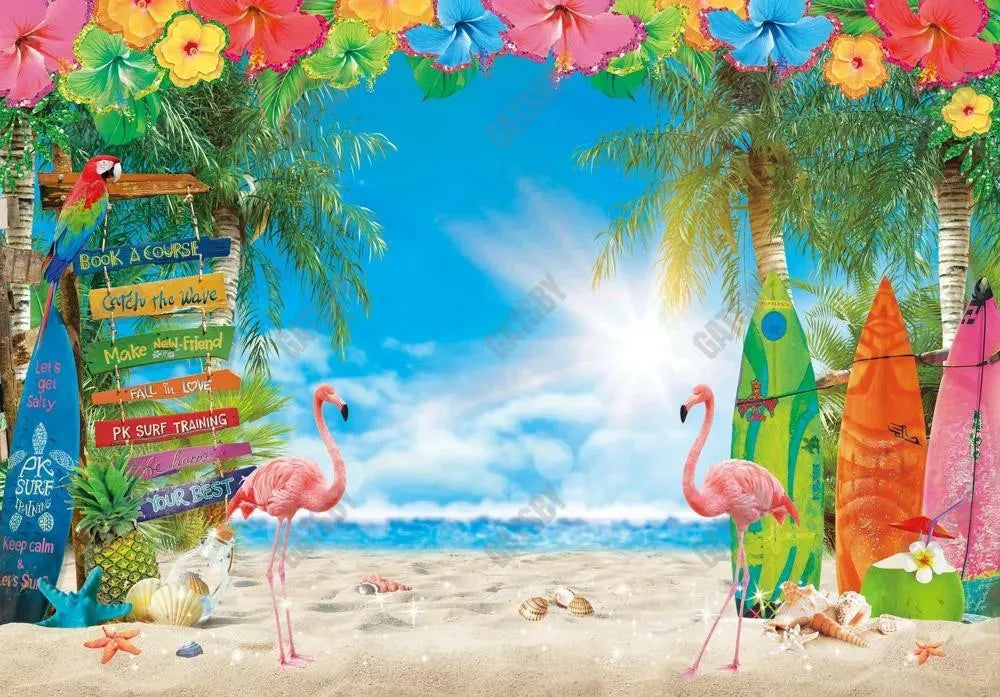 Gatsby Summer Tropical Beach Photography Backdrop Gbsx-00933 - Gatsby Backdrop