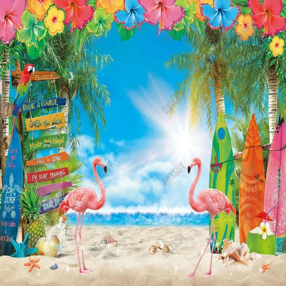 Gatsby Summer Tropical Beach Photography Backdrop Gbsx-00933 - Gatsby Backdrop