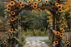 Gatsby Sunflower Arch Photography Backdrop Gbsx-00647 - Gatsby Backdrop