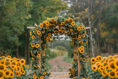 Gatsby Sunflower Arch Photography Backdrop Gbsx-00648 - Gatsby Backdrop