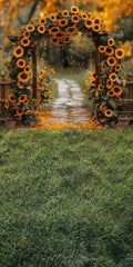 Gatsby Sunflower Arch Photography Backdrop Gbsx-00649 - Gatsby Backdrop