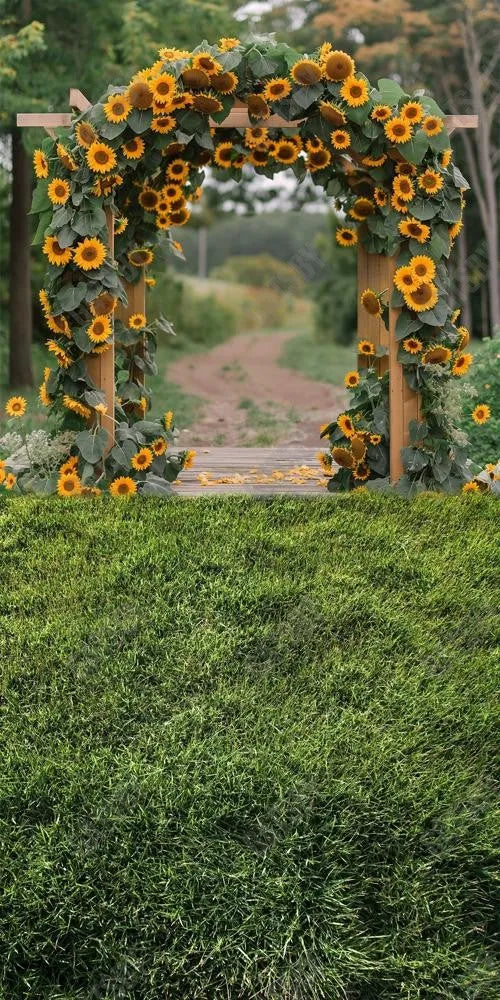 Gatsby Sunflower Arch Photography Backdrop Gbsx-00650 - Gatsby Backdrop