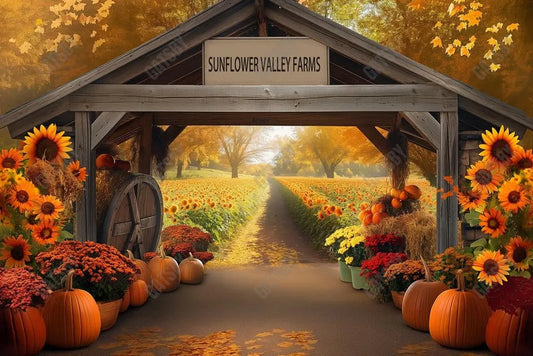 Gatsby Sunflower Valley Farms Photography Backdrop Gbsx-00850 - Gatsby Backdrop