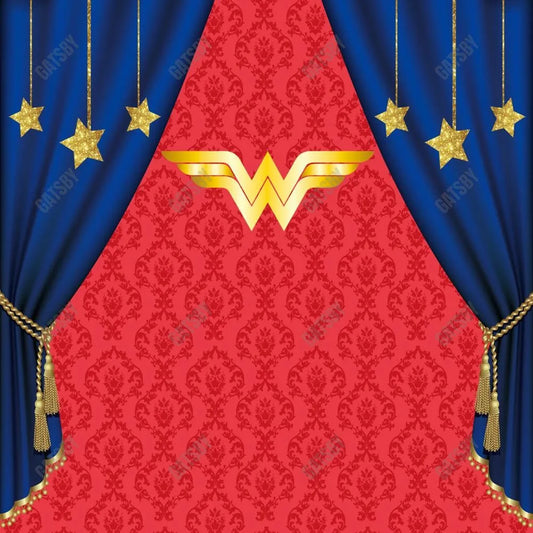 Gatsby Supergirl Birthday Photography Backdrop Gbsx-00345 - Gatsby Backdrop