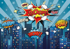 Gatsby Superhero Cityscape Photography Backdrop Gbsx-00352 - Gatsby Backdrop