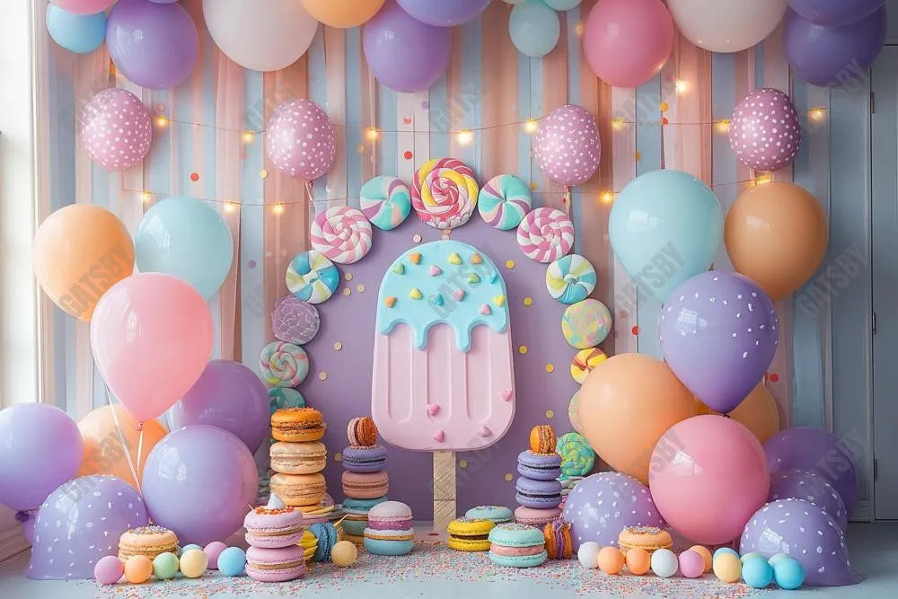 Gatsby Sweet Ice Cream Photography Backdrop Gbsx-00856 - Gatsby Backdrop