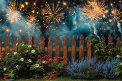 Gatsby Sweet Summer Floral Fence Photography Backdrop GBSX-00027 - Gatsby Backdrop