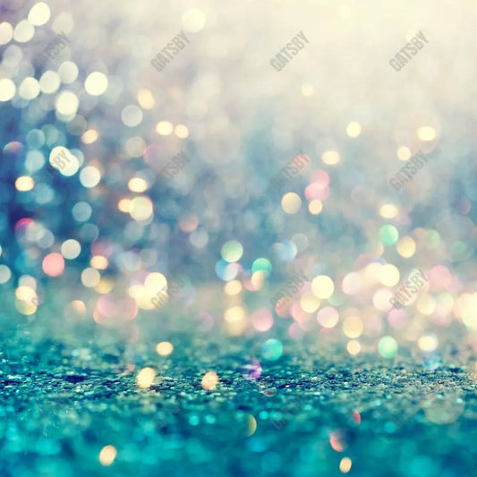 Gatsby Teal Blue Bokeh Photography Backdrop Gbsx-00730 - Gatsby Backdrop