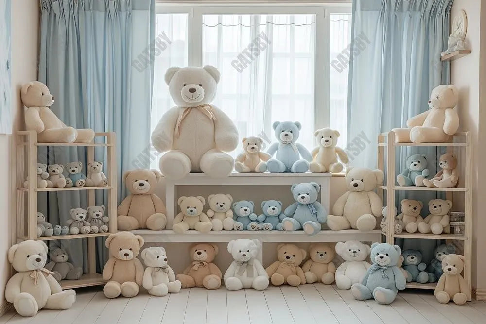 Gatsby Teddies Window Room Photography Backdrop Gbsx-00463 - Gatsby Backdrop