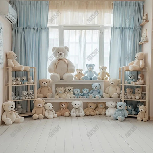 Gatsby Teddies Window Room Photography Backdrop Gbsx-00463 - Gatsby Backdrop