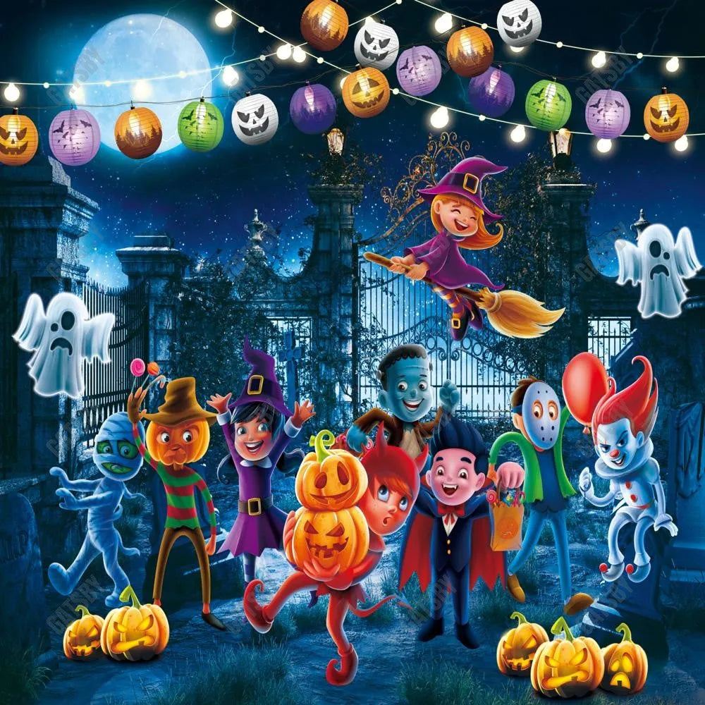 Gatsby Trick Or Treat Costume Party Photography Backdrop Gbsx-00238 - Gatsby Backdrop