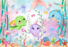 Gatsby Under The Sea Animals Photography Backdrop GBSX-00017 - Gatsby Backdrop