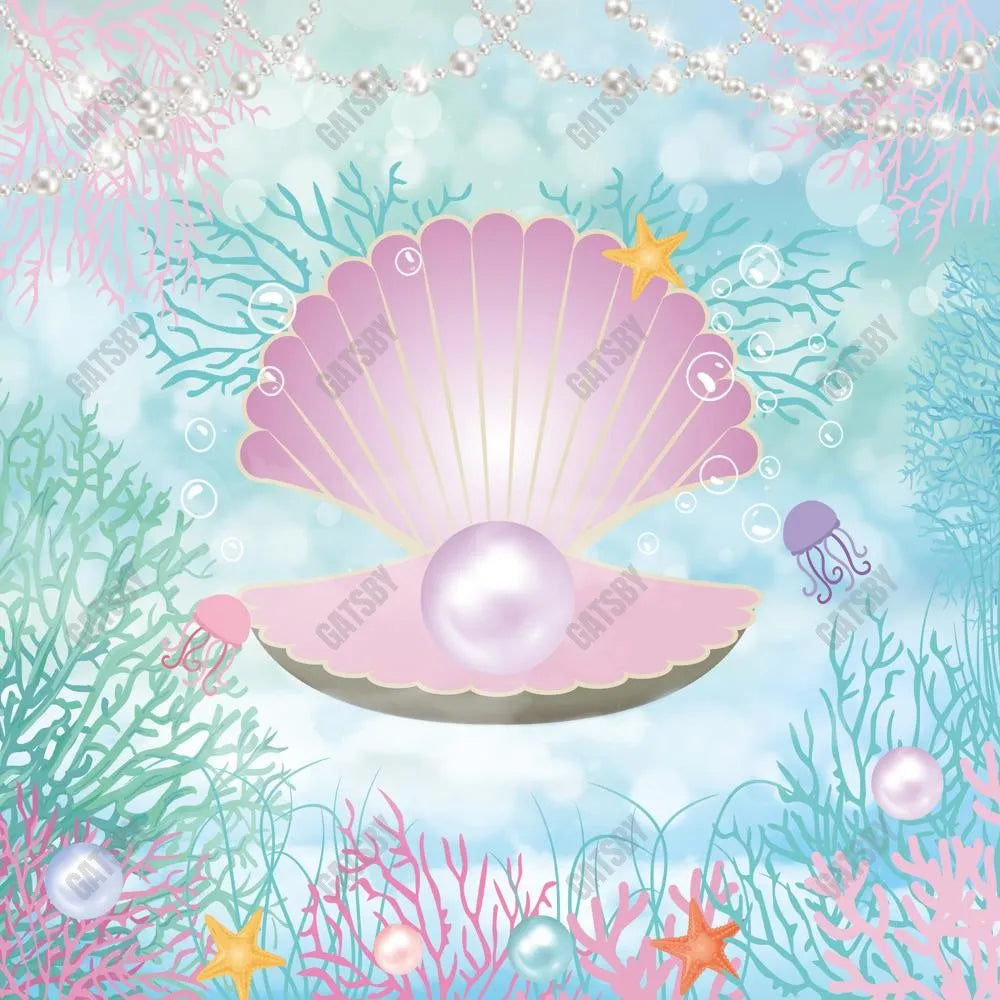 Gatsby Under The Sea Mermaid Photography Backdrop GBSX-00015 - Gatsby Backdrop