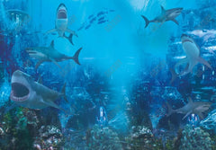 Gatsby Under The Sea Shark Photography Backdrop Gbsx-00493 - Gatsby Backdrop