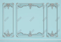 Gatsby Vintage Blue Panel Wall Photography Backdrop Gbsx-00676 - Gatsby Backdrop