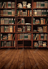 Gatsby Vintage Bookshelf Photography Backdrop Gbsx-00481 - Gatsby Backdrop