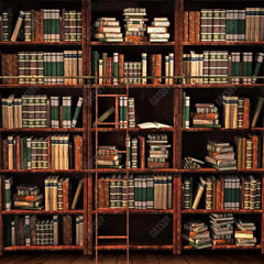 Gatsby Vintage Bookshelf Photography Backdrop Gbsx-00481 - Gatsby Backdrop