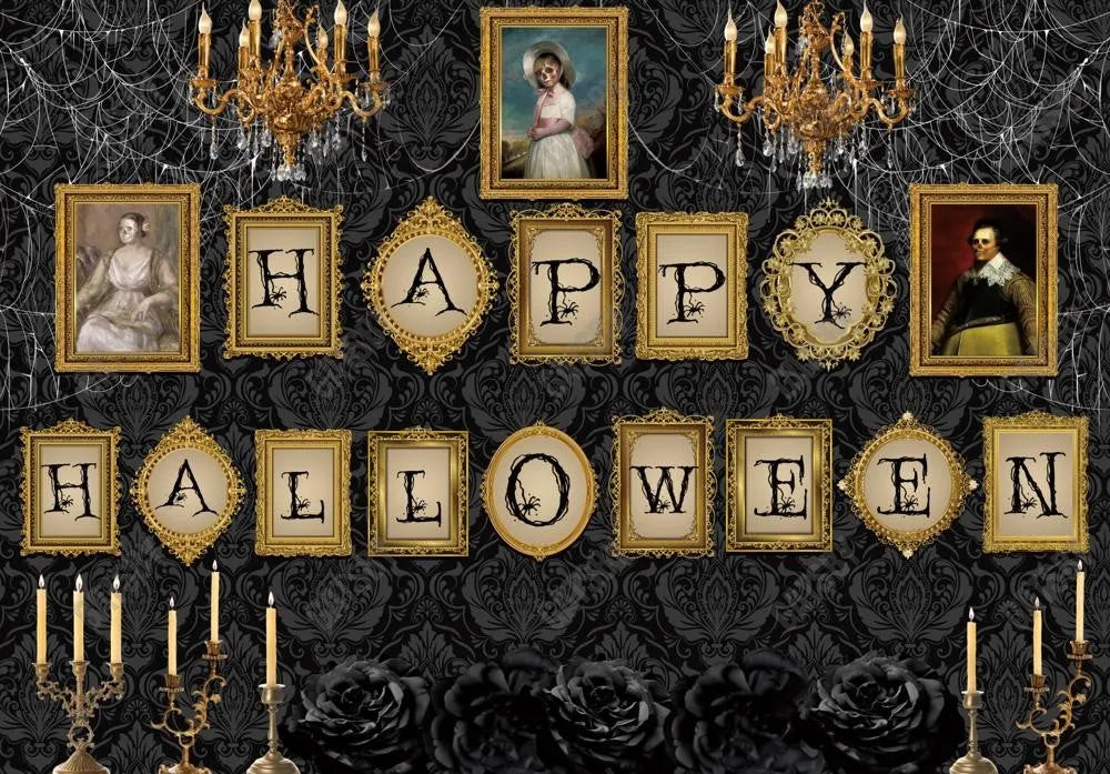 Gatsby Vintage Happy Halloween Photography Backdrop Gbsx-00249 - Gatsby Backdrop