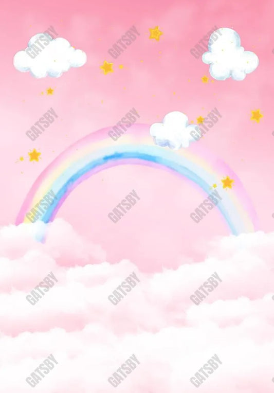 Gatsby Watercolor Rainbow Sky Photography Backdrop Gbsx-00413 - Gatsby Backdrop