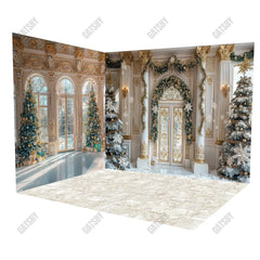 Gatsby White Arched Palace Room Set Backdrop GBSX-99967&GBSX-99968&GBSX-00053 - Gatsby Backdrop