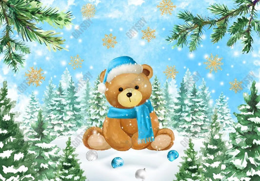 Gatsby Winter Bear Photography Backdrop Gbsx-00502 - Gatsby Backdrop