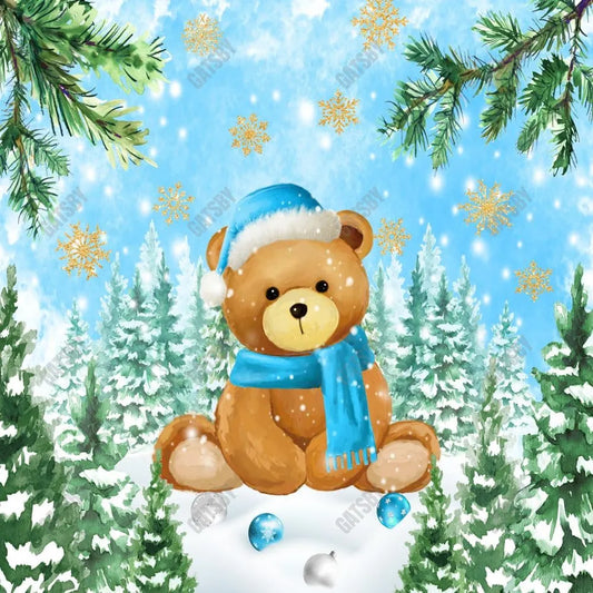 Gatsby Winter Bear Photography Backdrop Gbsx-00502 - Gatsby Backdrop