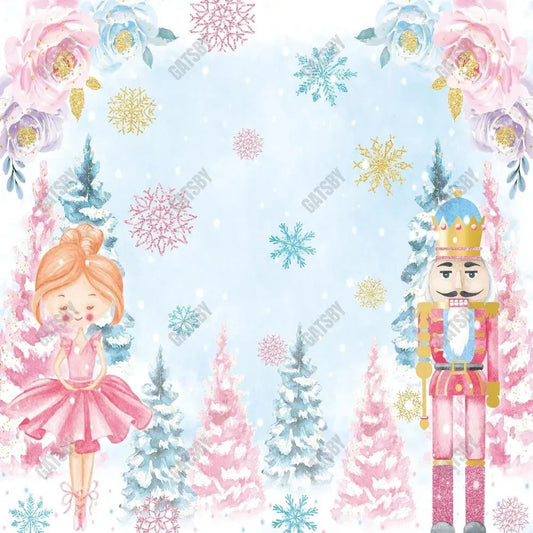 Gatsby Winter Nutcracker Ballet Photography Backdrop Gbsx-01024 - Gatsby Backdrop