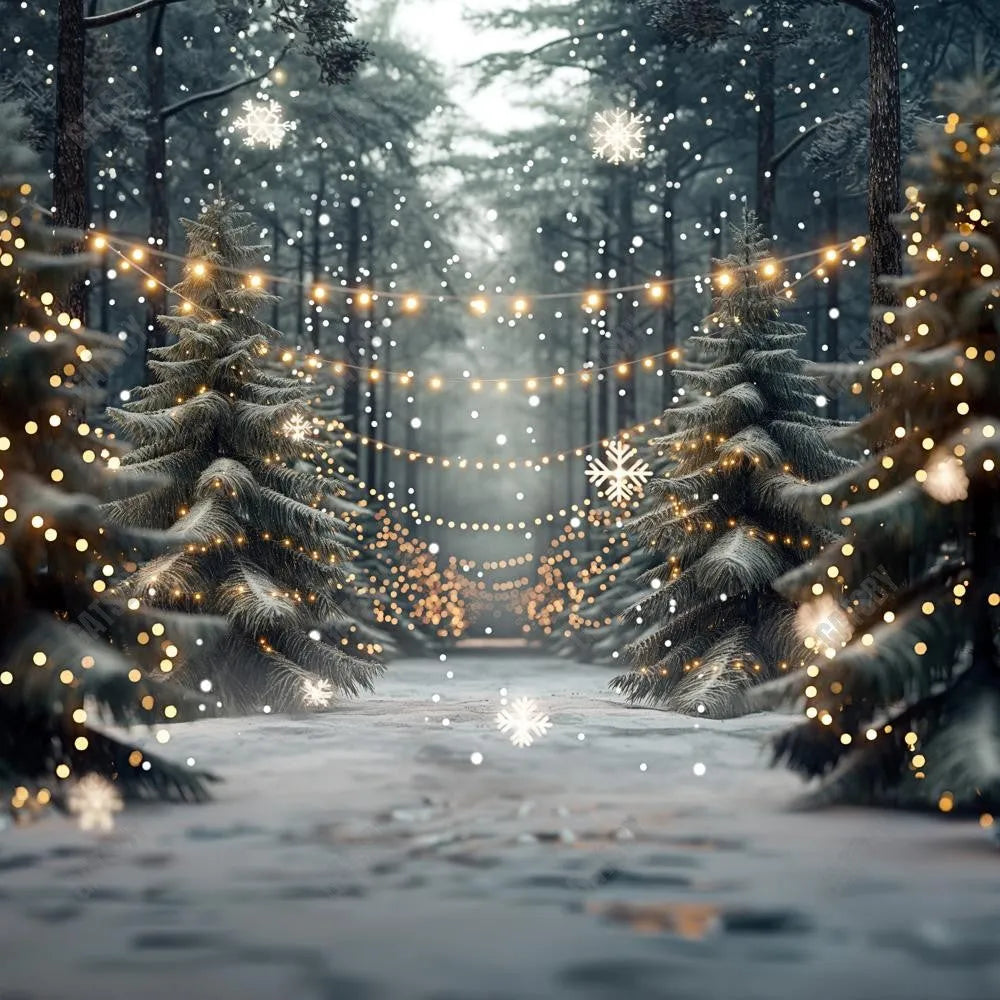 Gatsby Winter Outdoor Forest Photography Backdrop Gbsx-00376 - Gatsby Backdrop