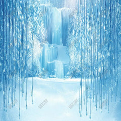 Gatsby Winter Waterfall Photography Backdrop Gbsx-00727 - Gatsby Backdrop