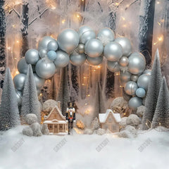 Gatsby Winter Wonderland Birthday Photography Backdrop GBSX-00154 - Gatsby Backdrop