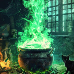 Gatsby Witch Kitchen Cauldron Photography Backdrop Gbsx-00871 - Gatsby Backdrop