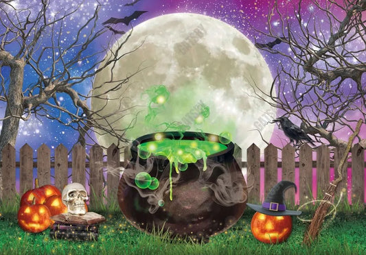 Gatsby Witch Magical Cauldron Photography Backdrop Gbsx-00604 - Gatsby Backdrop